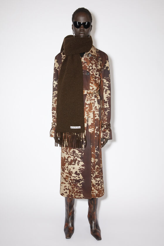 (image for) High-Tech Wool fringe scarf